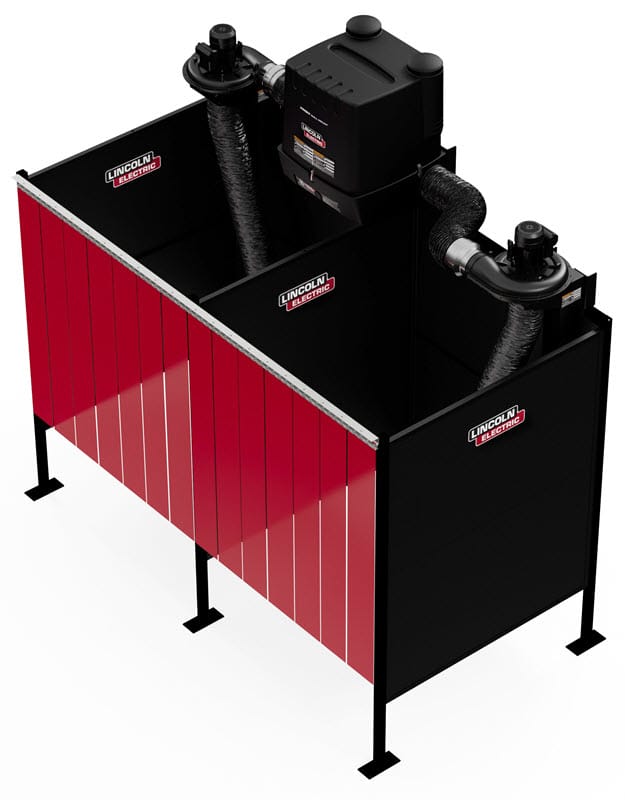 Lincoln Fume Extractors 1-Phase, 120 Volt Lincoln Prism 5' X 5' Dual Fume Extraction Weld Booth One-Pak K5563-2