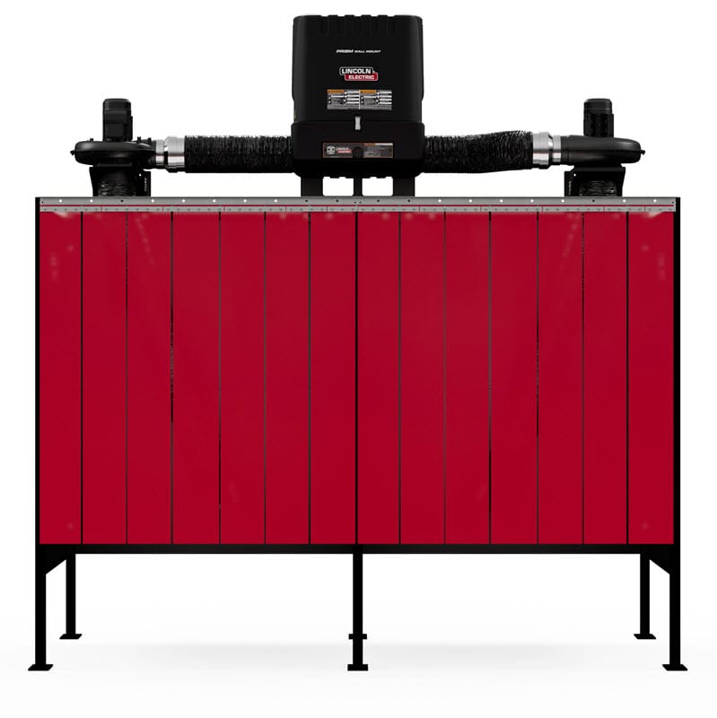 Lincoln Fume Extractors 1-Phase, 120 Volt Lincoln Prism 5' X 5' Dual Fume Extraction Weld Booth One-Pak K5563-2