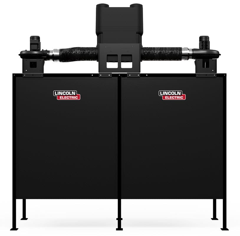Lincoln Fume Extractors 1-Phase, 120 Volt Lincoln Prism 5' X 5' Dual Fume Extraction Weld Booth One-Pak K5563-2