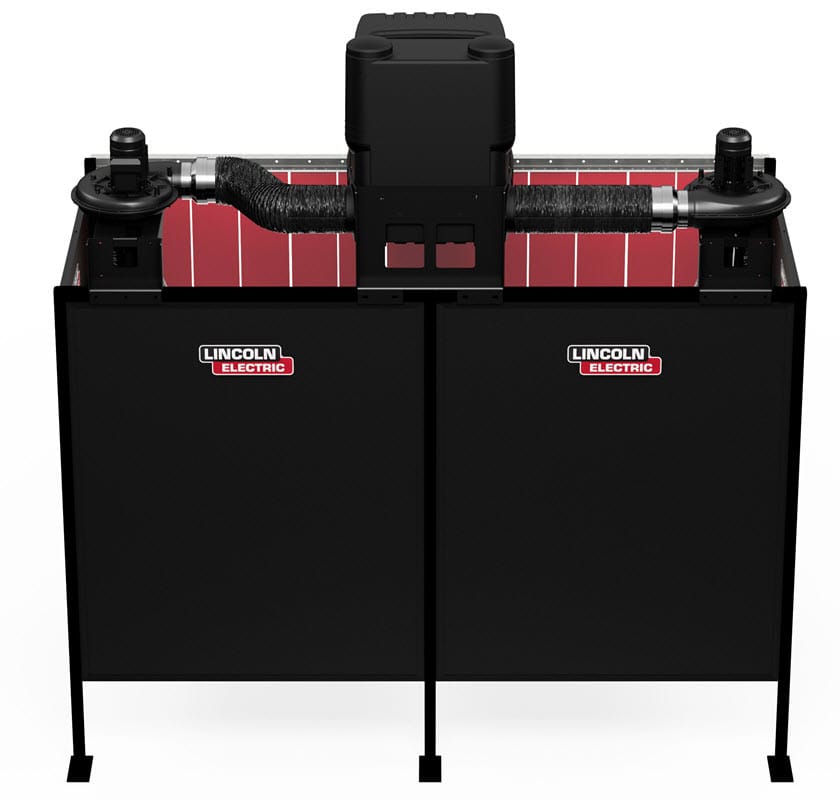 Lincoln Fume Extractors 1-Phase, 120 Volt Lincoln Prism 5' X 5' Dual Fume Extraction Weld Booth One-Pak K5563-2