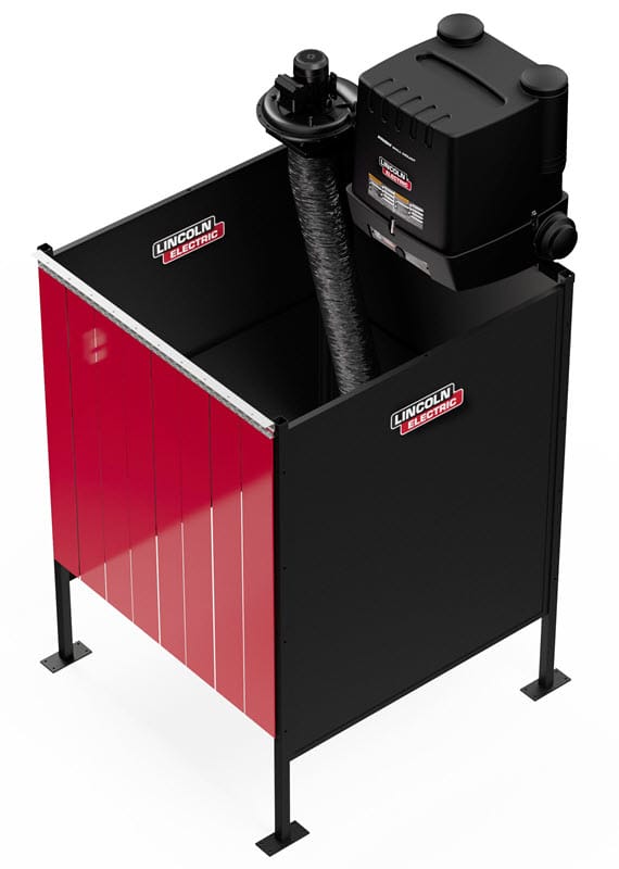 Lincoln Prism 5' X 5' Single Fume Extraction Weld Booth One-Pak K5563-1