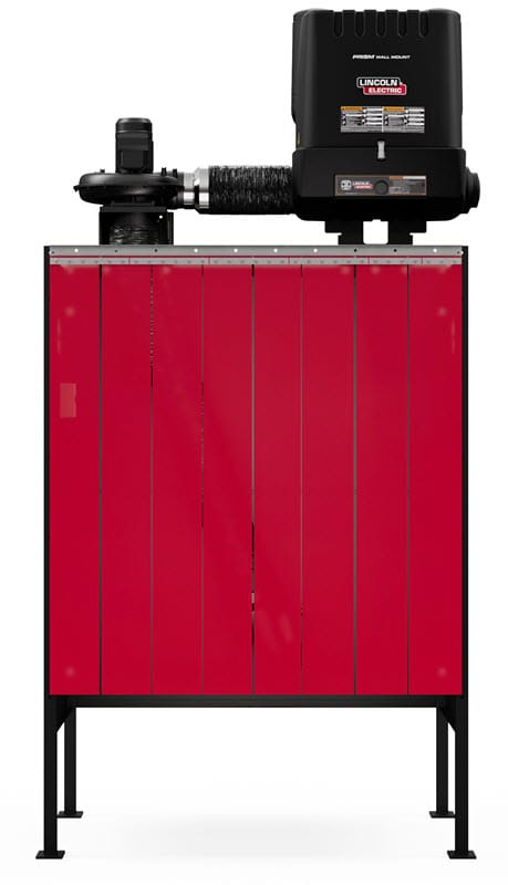 Cyberweld Fume Extractors 1-Phase, 120 Volt Lincoln Prism 5' X 5' Single Fume Extraction Weld Booth One-Pak K5563-1