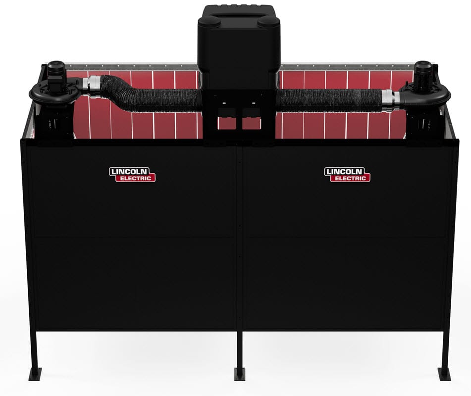 Lincoln Fume Extractors 1-Phase, 120 Volt Lincoln Prism 6' X 6' Dual Fume Extraction Weld Booth One-Pak K5563-4