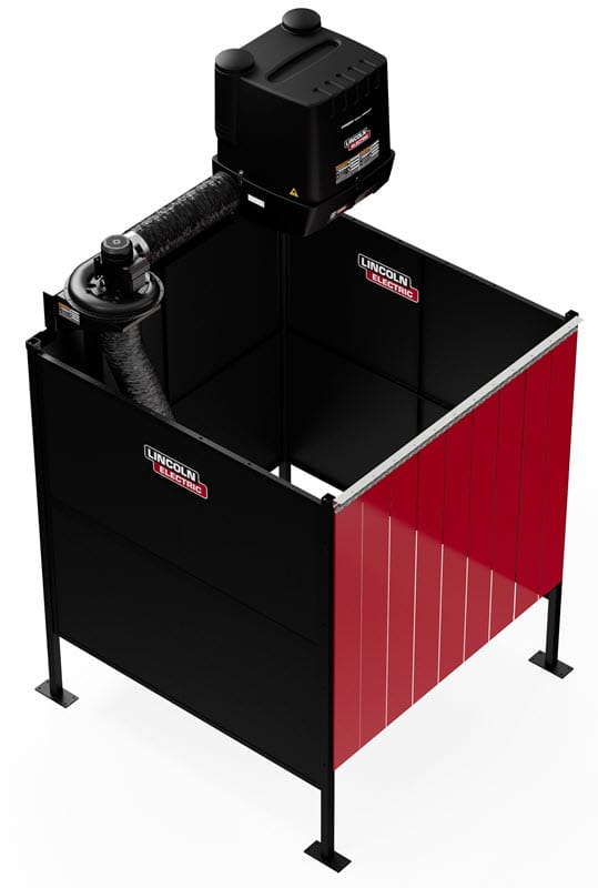 Lincoln Fume Extractors 1-Phase, 120 Volt Lincoln Prism 6' X 6' Single Fume Extraction Weld Booth One-Pak K5563-3
