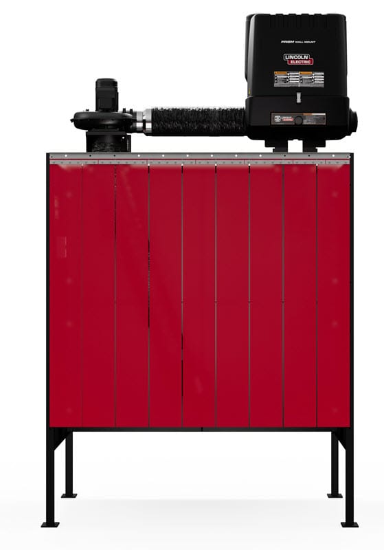 Lincoln Fume Extractors 1-Phase, 120 Volt Lincoln Prism 6' X 6' Single Fume Extraction Weld Booth One-Pak K5563-3