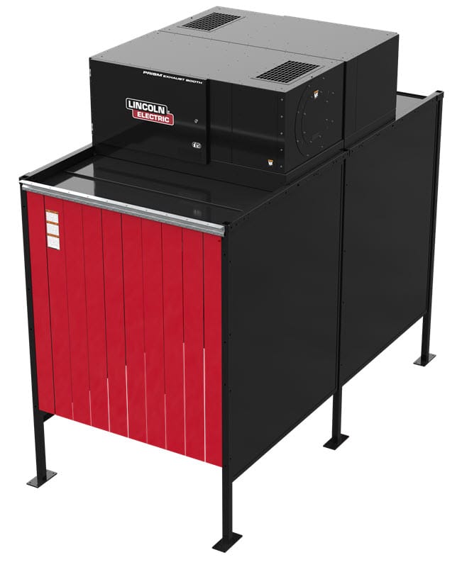 Lincoln Prism Back-to-Back Standalone Fume Exhaust Booth - 230V, 3 Phase One-Pak K5664-3
