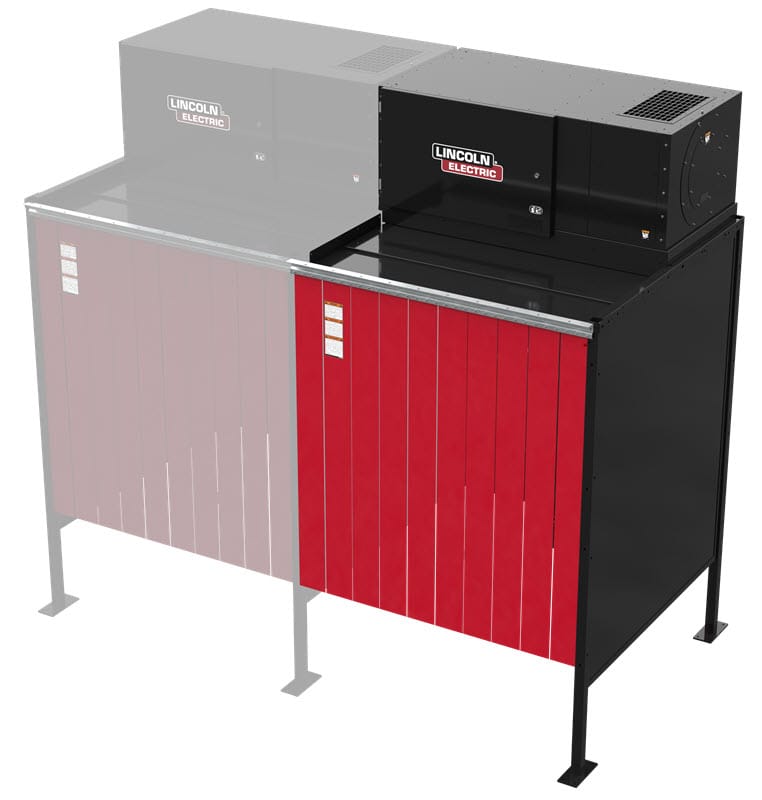 Lincoln Fume Extractors 3-Phase, 230 Volt Lincoln Prism Side-by-Side Add-On Fume Exhaust Booth - 230V, 3 Phase One-Pak K5664-2