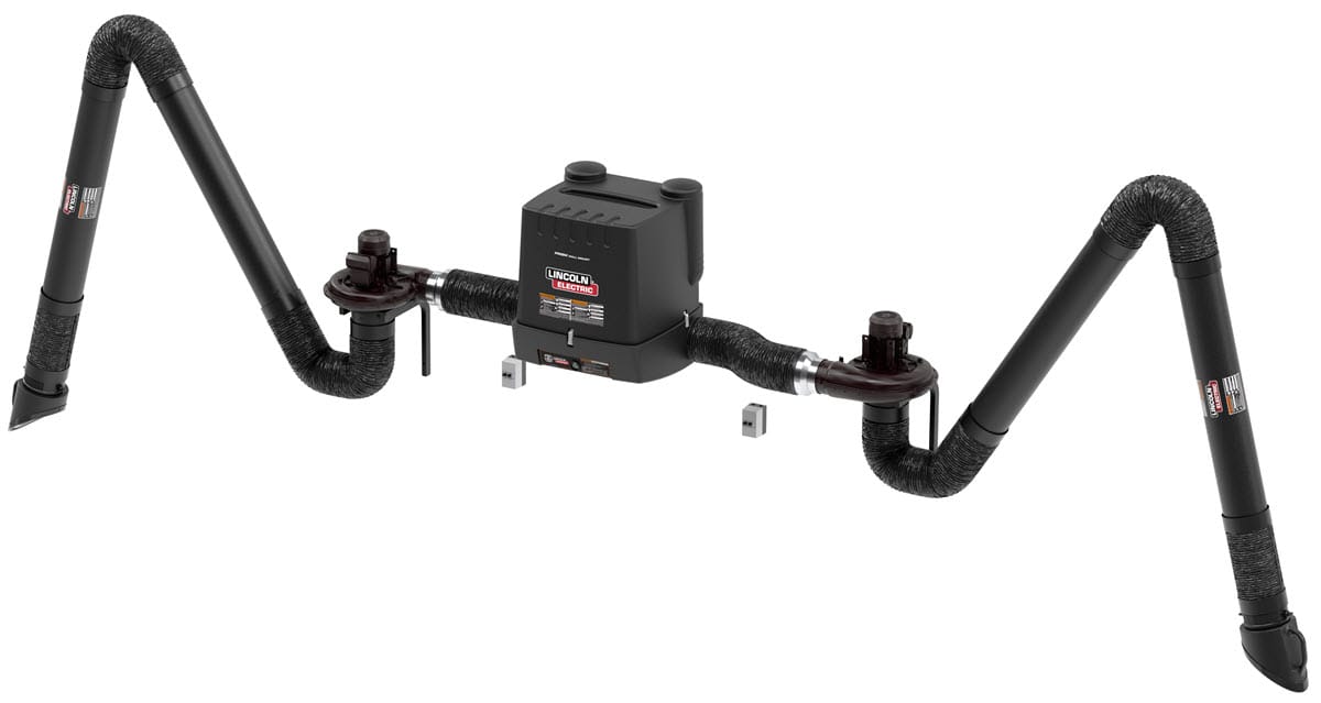 Lincoln Fume Extractors 13 ft Lincoln Prism Wall Mount Fume Extractor - Dual Arm MERV 14 One-Pak K4261