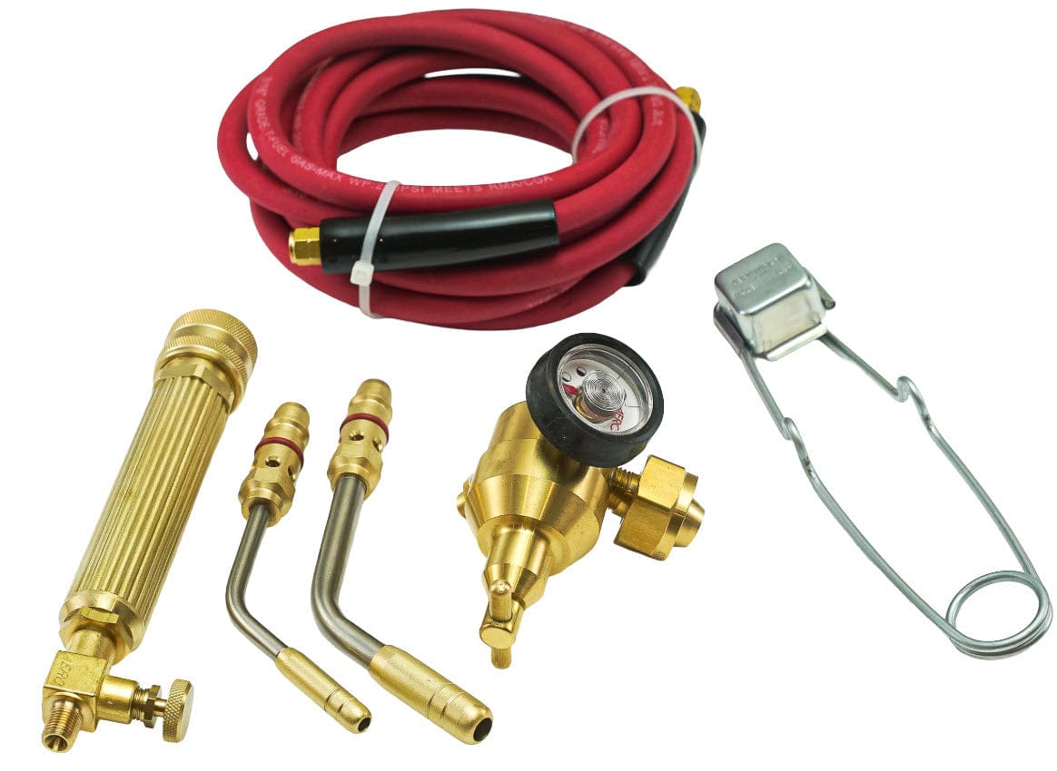 Aero Gas Apparatus CGA 520 (B) AERO JET Air/Acetylene High Temperature Brazing/Soldering Torch Kit AKJ3-S