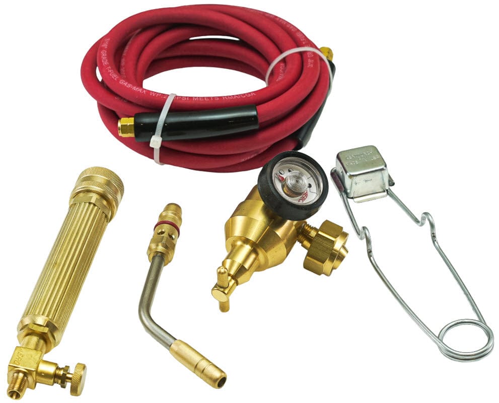 Aero Gas Apparatus CGA 520 (B) AERO JET Air/Acetylene High Temperature Brazing/Soldering Torch Kit AKJ5-S