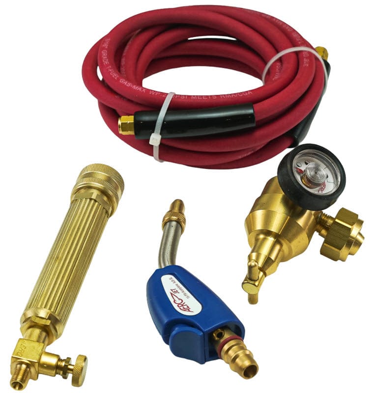 Aero Gas Apparatus CGA 520 (B) AERO JET Air/Acetylene High Temperature Self-Lighting Brazing/Soldering Torch Kit AKJ5SSL