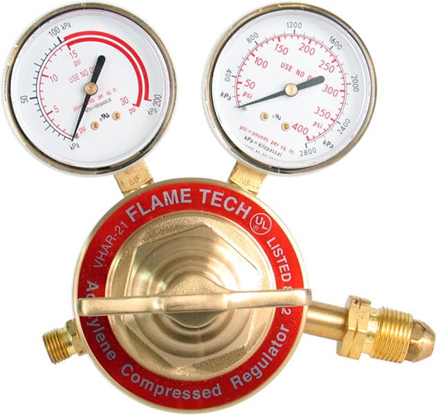 Flame Tech Gas Apparatus Flame Tech Heavy Duty Acetylene Regulator - CGA 510 VHAR-21