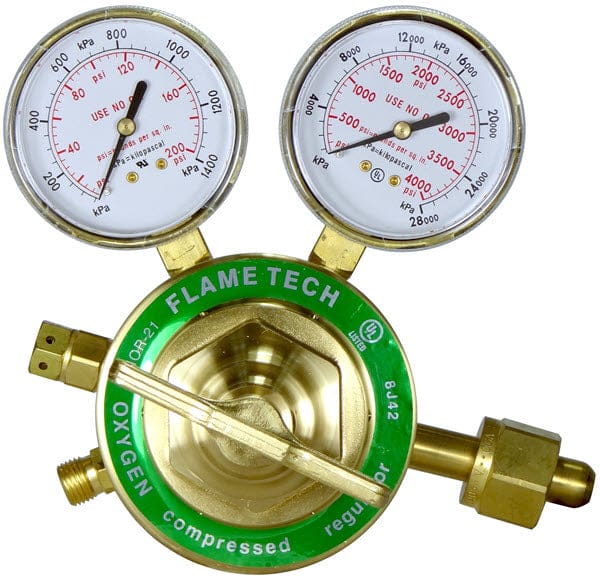 Flame Tech Gas Apparatus Flame Tech Heavy Duty Oxygen Regulator VHOR-21