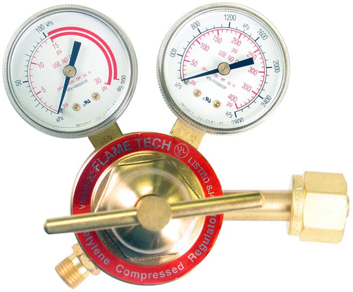 Flame Tech Gas Apparatus Flame Tech Medium Duty Acetylene Regulator - CGA 300 VMAR-22-300