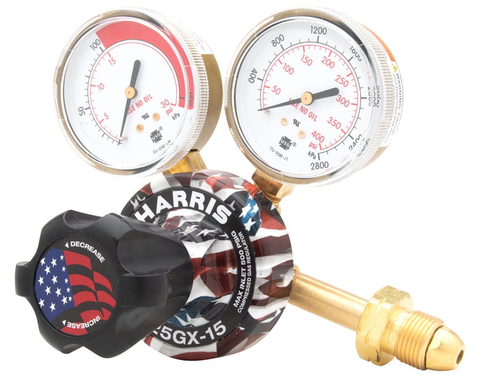 Harris Gas Apparatus CGA 510 (Male) Harris 25GX America Acetylene Regulator 25GX-15-510
