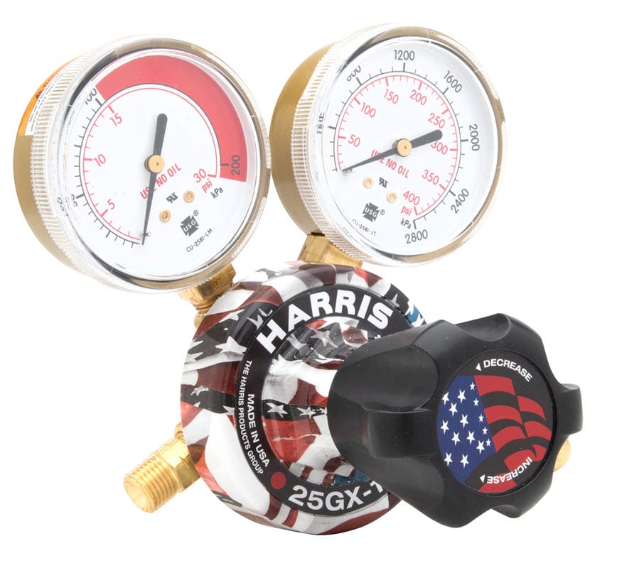 Harris Gas Apparatus CGA 510 (Male) Harris 25GX America Acetylene Regulator 25GX-15-510