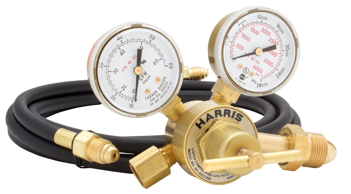 Harris Gas Apparatus 6' Hose w/Fittings Harris 301 Argon Flowgauge Regulator 301-Ar60-580