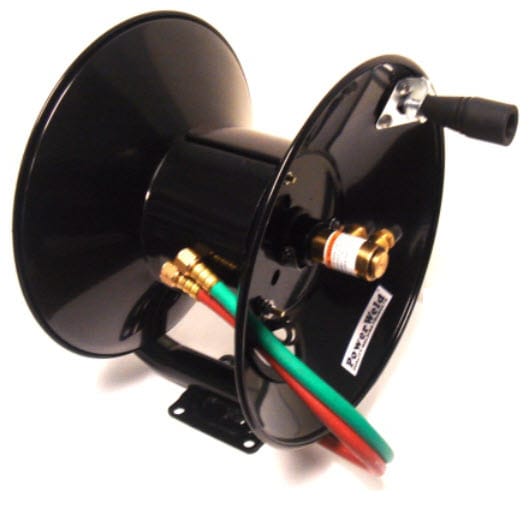 PowerWeld Manual Oxy/Fuel Twin Welding Hose Reel MHR100