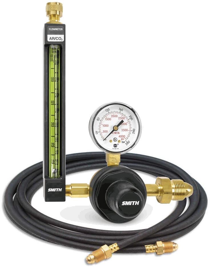 Smith Gas Apparatus 6' Hose w/Fittings Smith Argon Flowmeter Regulator 22-80-580