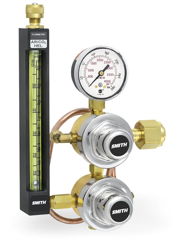 Smith Gas Apparatus Smith CO2 Flowmeter Regulator - 2 Stage, High Flow 35-30-320