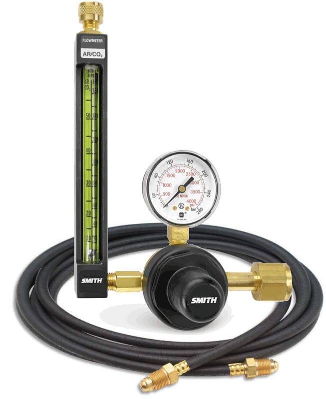 Smith Gas Apparatus 6' Hose w/Fittings Smith CO2 Flowmeter Regulator 22-80-320