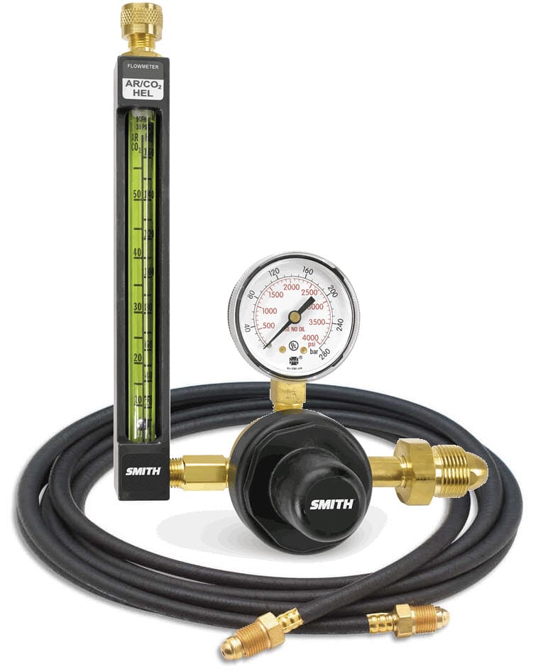 Smith Gas Apparatus 6' Hose w/Fittings Smith Helium Flowmeter Regulator 22-30-580