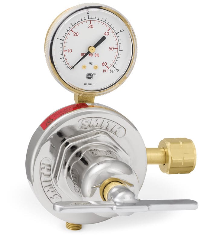 Smith Gas Apparatus 0-50 psi Smith LP Gas (Propane) Heavy-Duty Station Regulator 46-50