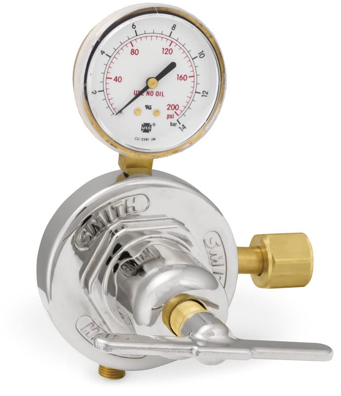 Smith Gas Apparatus 0-175 psi Smith Oxygen Heavy-Duty Station Regulator 46-175