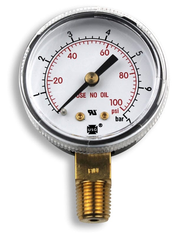 Smith Gas Apparatus Smith Replacement Gauge - 2 inch, 0-100 PSIG GA143-03