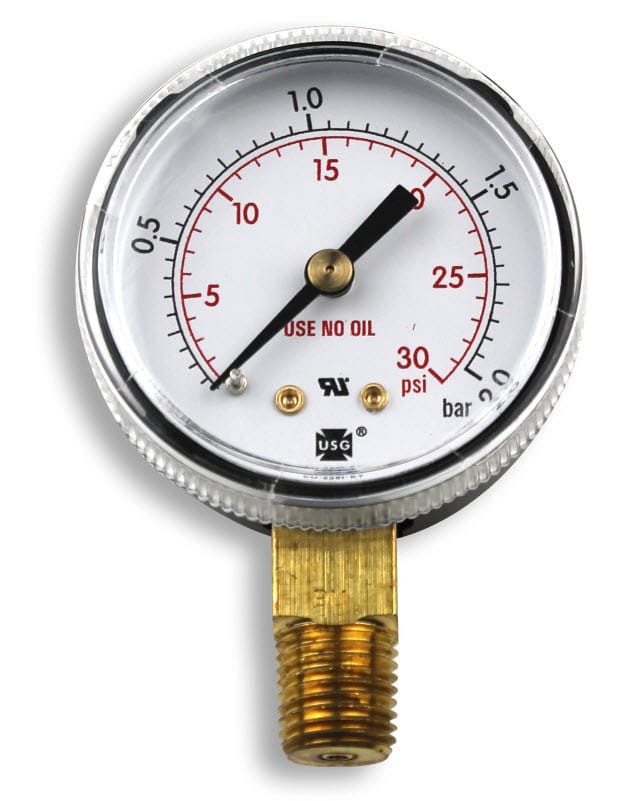 Smith Gas Apparatus Smith Replacement Gauge - 2 inch, 0-30 PSIG GA141-03
