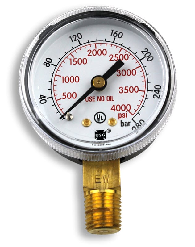 Smith Replacement Gauge - 2 inch, 0-4000 PSIG GA139-03