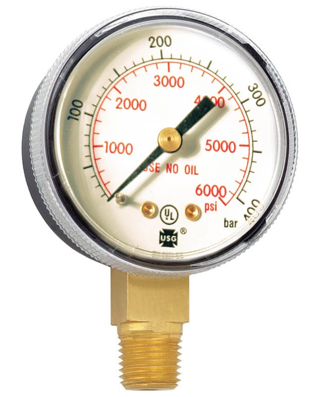 Smith Gas Apparatus Smith Replacement Gauge - 2 inch, 0-6000 PSIG GA145-03