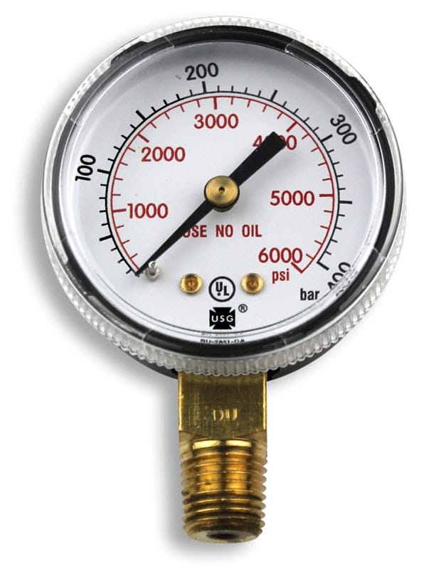 Smith Replacement Gauge - 2 inch, 0-6000 PSIG GA145-03