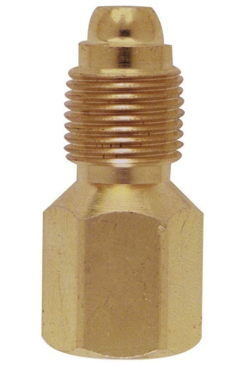 Brass threaded pipe adapter fitting