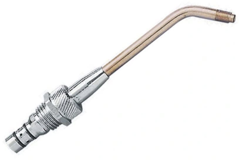 Metal welding torch tip with threaded base