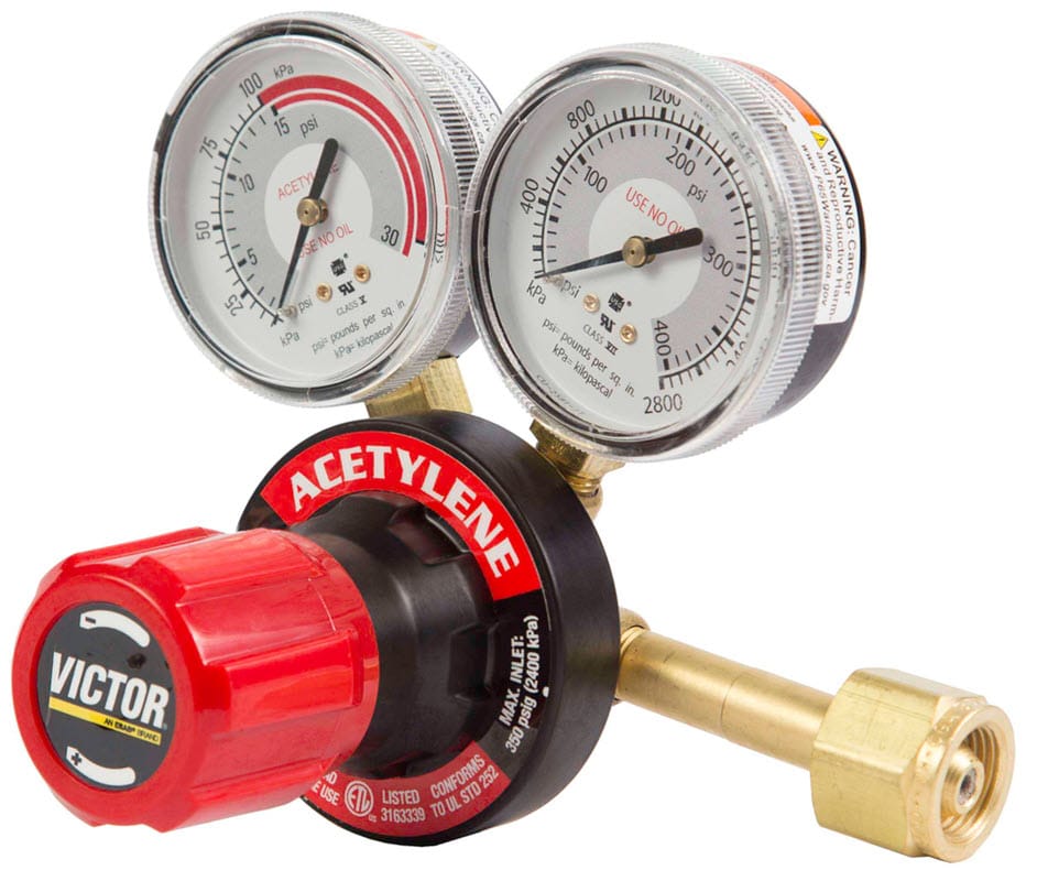 Victor Gas Apparatus CGA 300 (Female) Victor G350 Plus Acetylene Regulator (CGA 300) - Heavy Duty 0781-9431