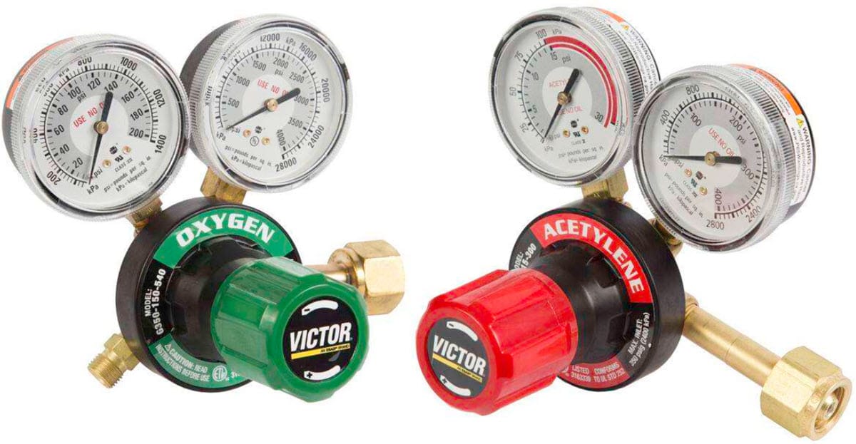 Victor G350 Plus Dual Regulator Pack (CGA 540/300) - Heavy Duty 0781-3288