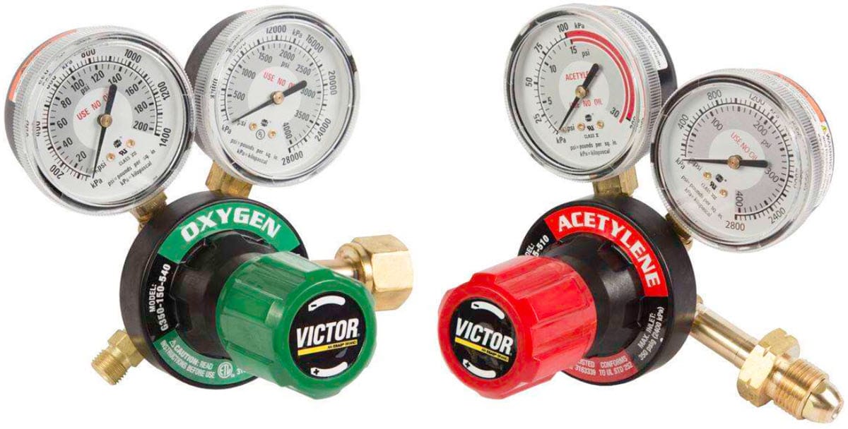 Victor G350 Plus Dual Regulator Pack (CGA 540/510) - Heavy Duty 0781-3287