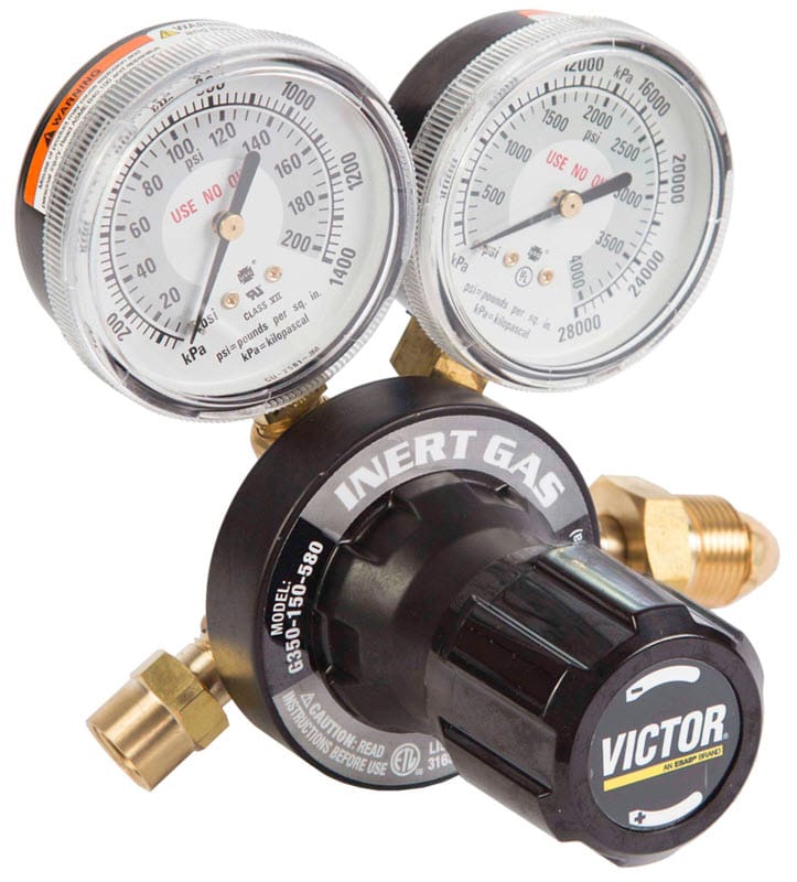 Victor Gas Apparatus Victor G350 Plus Inert Gas Regulator (CGA 580) - Heavy Duty 0781-9434