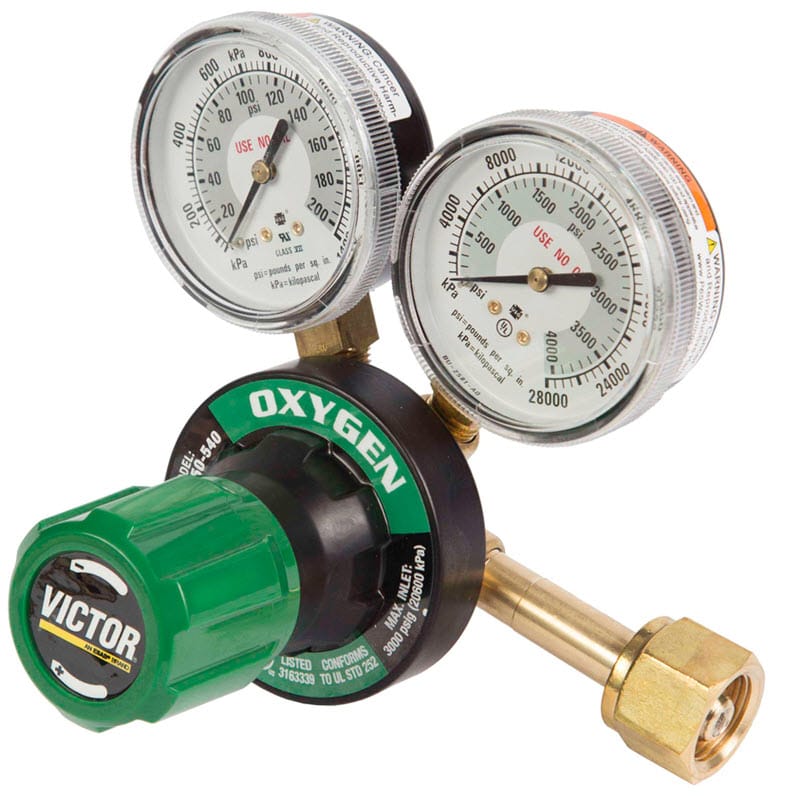 Victor Gas Apparatus Victor G350 Plus Oxygen Regulator (CGA 540) - Heavy Duty 0781-9433