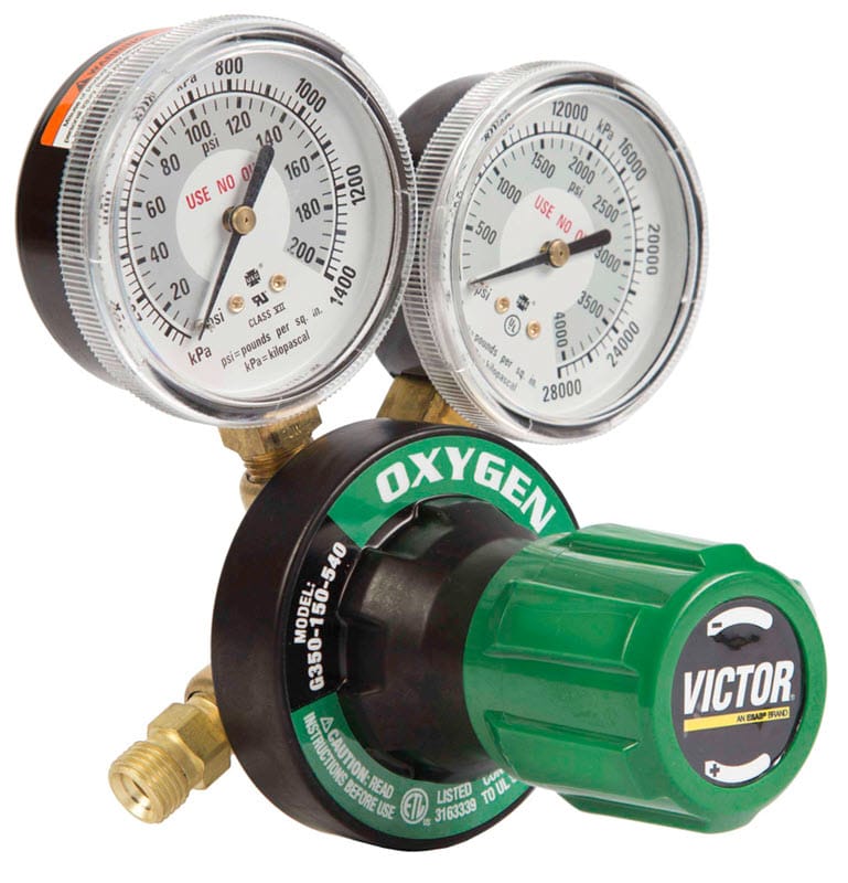 Victor Gas Apparatus Victor G350 Plus Oxygen Regulator (CGA 540) - Heavy Duty 0781-9433