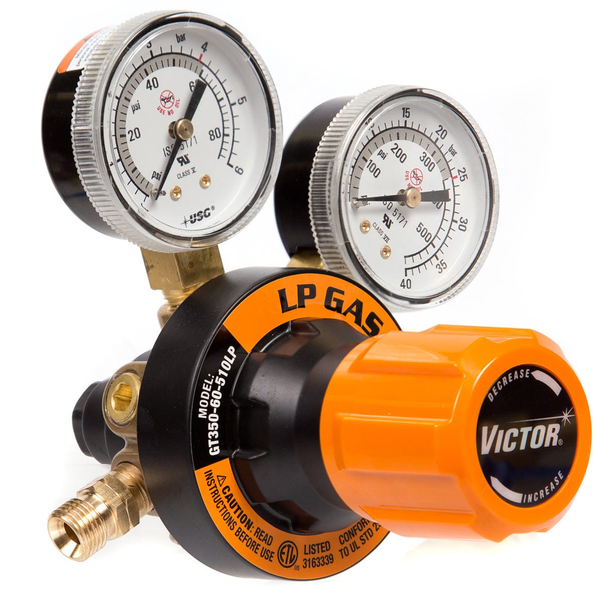 Victor Gas Apparatus Victor GT350 Two-Stage LP Gas Regulator (Propane) 0781-4259