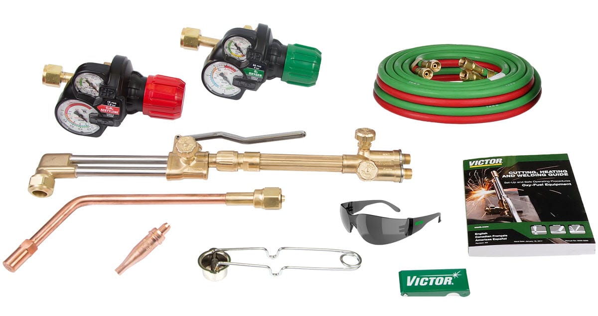 Victor Gas Apparatus CGA 300 (Female) Victor Journeyman Utility Heating & Cutting Outfit 0384-2722