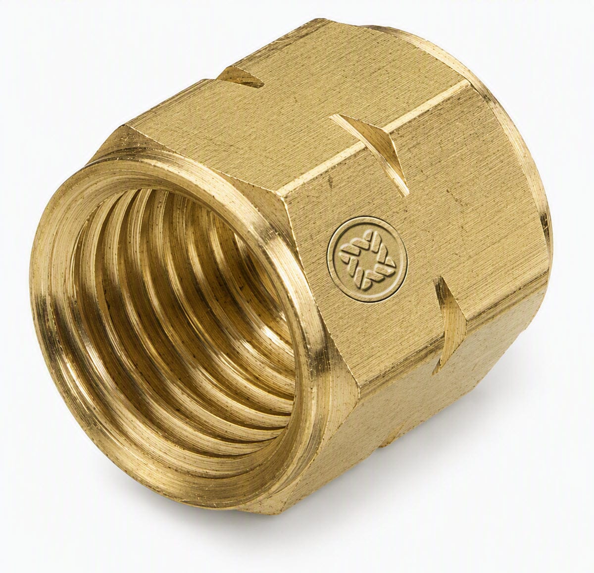 Western #10 Hose Nut - Female LH 3/8"-24 (A)