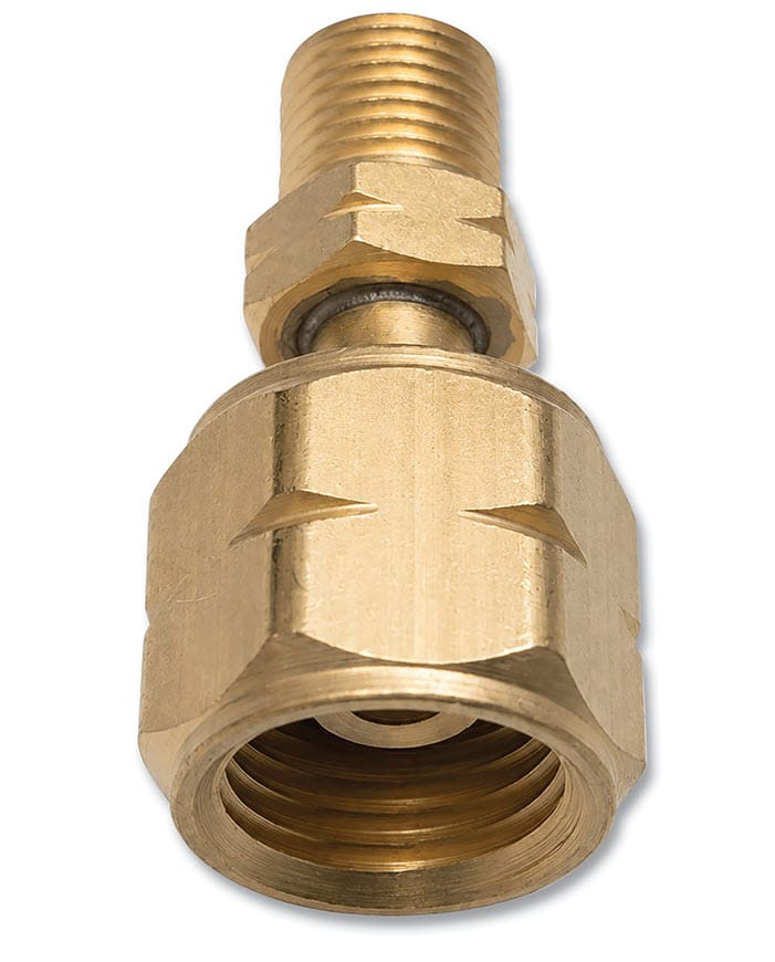 Western Enterprises Gas Apparatus Western "A" Hose (Male) LH to "B" Regulator Outlet (Female) LH Adapter 104