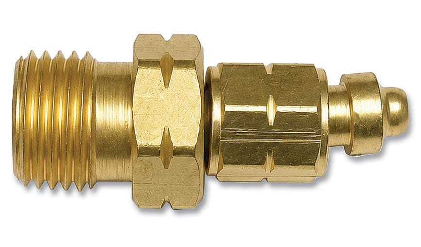 Western Enterprises Gas Apparatus Western "B" Hose (Male) LH to "A" Regulator Outlet (Female) LH Adapter 106