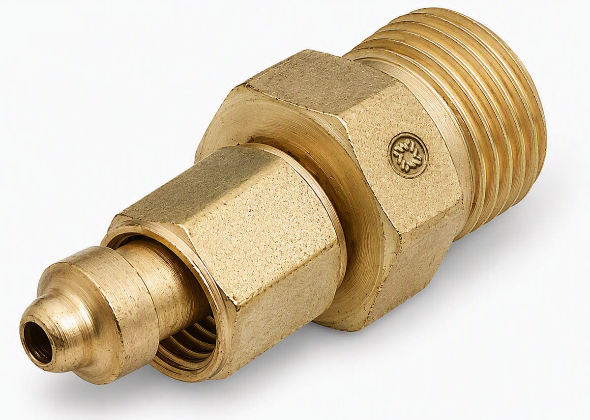 Western Enterprises Gas Apparatus Western "B" Hose (Male) RH to "A" Regulator Outlet (Female) RH Adapter 105