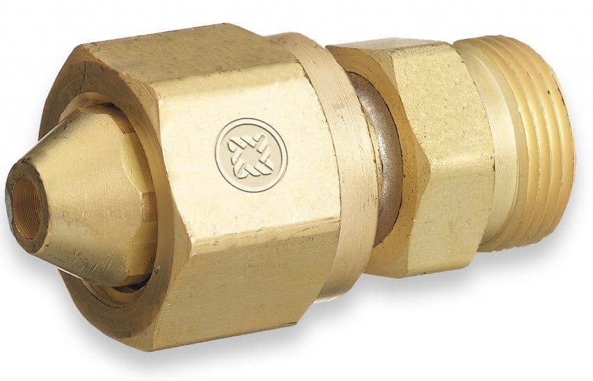 Western Enterprises Gas Apparatus Western CGA-300 (COMM) to CGA-520 (B) Acetylene Cylinder Adapter 316