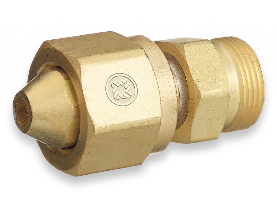 Western CGA-300 (COMM) to CGA-520 (B) Acetylene Cylinder Adapter 316