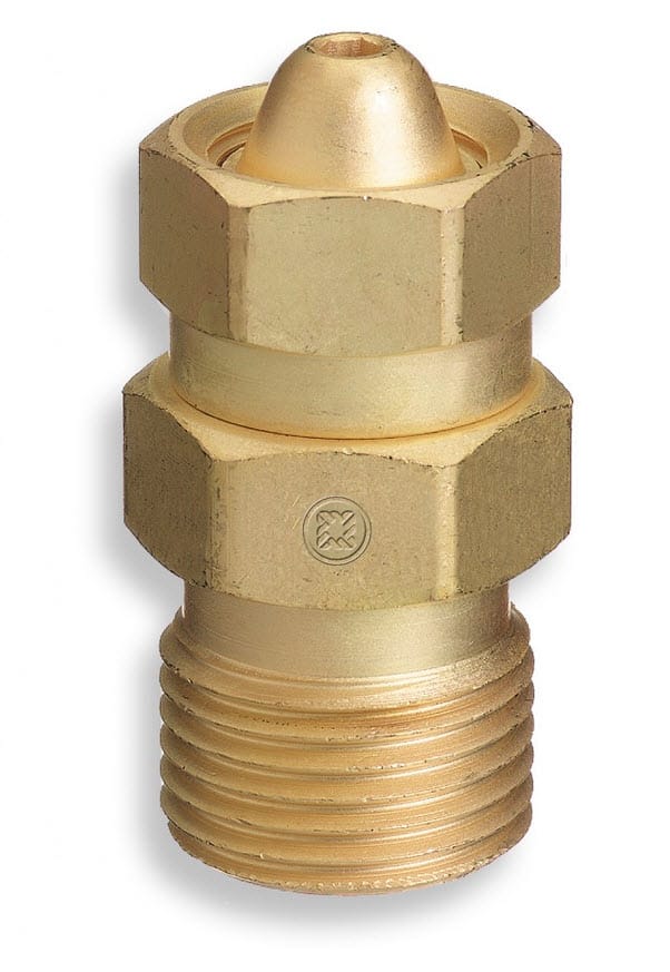 Western GCA-200 (MC) to CGA-300 (COMM) Acetylene Cylinder Adapter 322